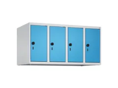 opzetkast,v. locker,4vak.,vak B 250mm,HxBxD 500x1000x500mm,vleugeldeur