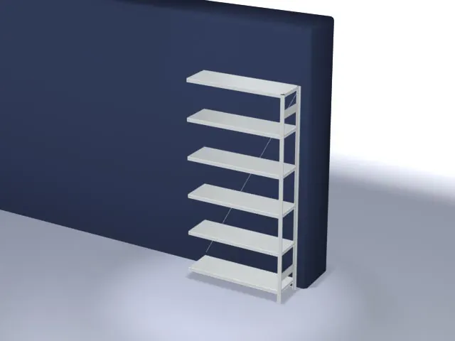 systeemstelling,aanbouwveld,HxBxD 2500x1310x435mm,vakl. 315kg