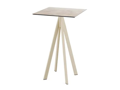 statafel,HxBxD 1090x700x700mm,rechthoekig,4voeten zandkleuren