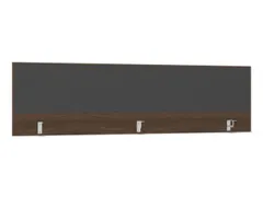 opzetpaneel bureau aanbouw achter NV bruin hickory antraciet 2000mm