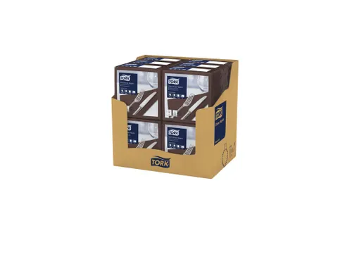 Tork 477774 Soft Dinnerservet Advanced Bruin 39x39cm