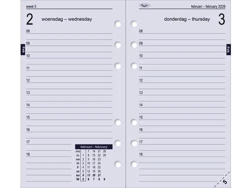 Agendavulling 2027 Kalpa Personal 1dag/1pagina