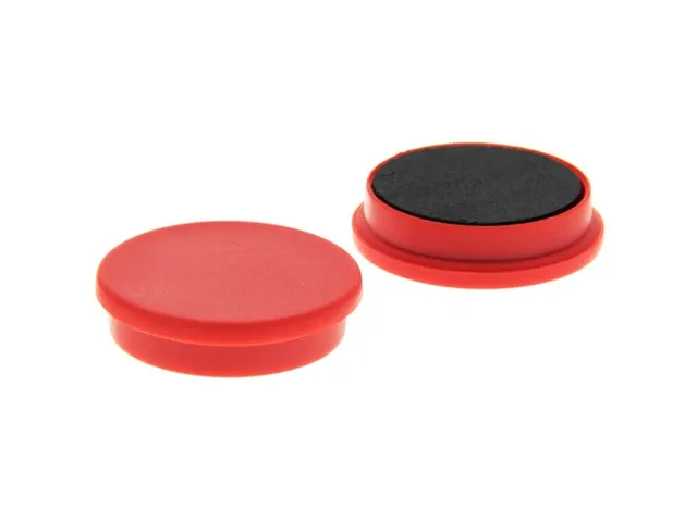 Memomagneten Smit Visual 25mm Rood Rond 10 stuks