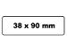 Labeletiket Quantore DK-11208 38x90mm adres wit - 1