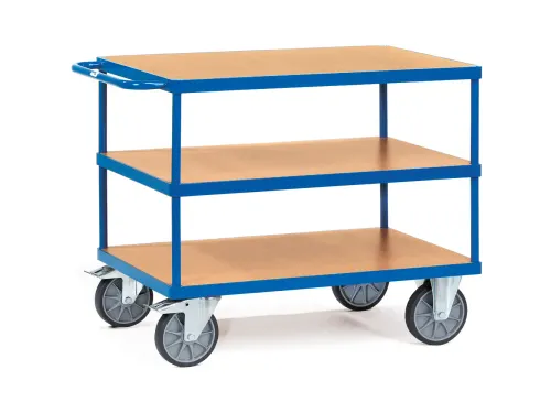 Zware Tafelwagens 2420 500kg 3 Etages 850x500mm Houten Plaat