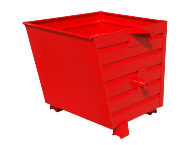 Kiepbak 900x800x1000mm 0.55m³ 80kg Draagverm. 1000kg Ral3000