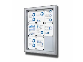 Vergrendelbaar Notitiebord Outdoor Extra Diep 12xA4 - 1