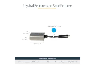 USB C naar VGA Adapter 1080p USB Type-C naar VGA Adapter Dongle - 4