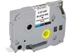 PTOUCH TZES221 labeltape 9mm transparant-zwart 8m gelamineerd