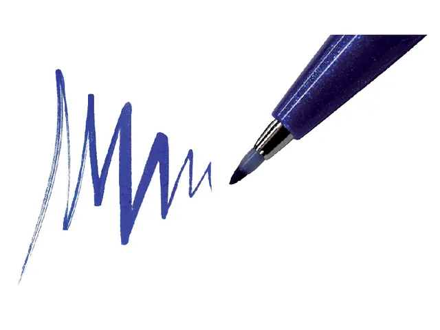 Brushstift Pentel Sign SES15C etui à 12 standaardkleuren