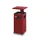 As-papierbak rood met afneembaar afdak 70 Liter
