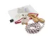 etui B6 PVC-vrij transparant met rode rits