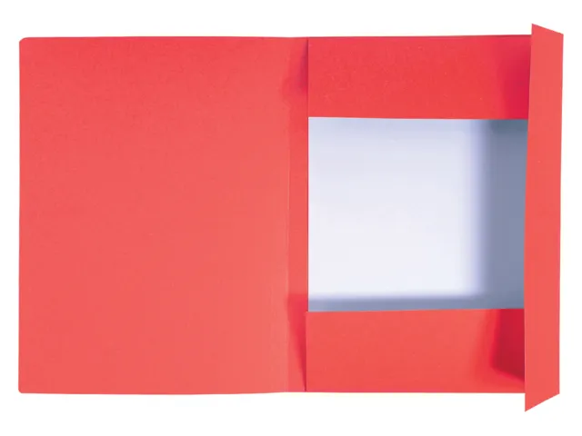 Dossiermap Exacompta Forever A4 3 kleppen 280gr rood