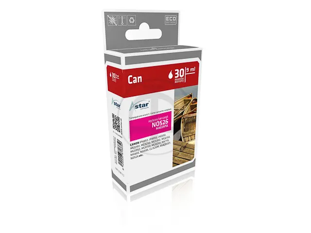 AS15542 ASTAR CANON CLI526M IP Inkt magenta rebuilt Chip 9ml