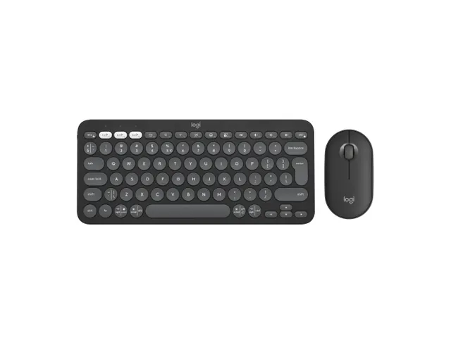 Clavier + souris sans fil Logitech Pebble 2 Combo QWERTY US graphite