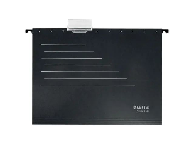 Hangmap Leitz Alpha Recycle A4 verticaal V-bodem zwart