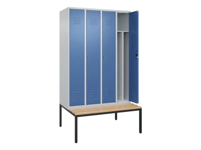 locker voor scheiding van kleding,HxBxD 2120x1200x815mm,4vak