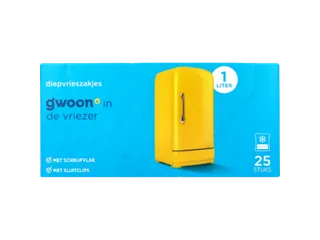 G'woon diepvries zakken 25x 1L - 1