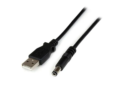 1m USB naar 5,5 mm voedingskabel type N connector