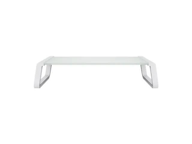 Support ordinateur portable Monta 25351 en verre trempé blanc