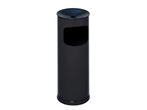 Combi-Asbak 610x250mm Aluminium Opvangbak Asbakopzet Zwart 17 Liter