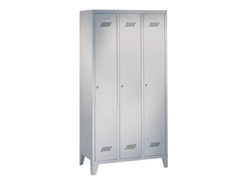 locker,HxBxD 1850x900x500mm,3vak,vak B 300mm,RAL7035,front RAL7035
