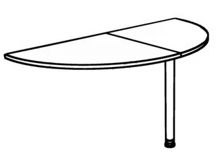 aanbouwtafel,i.h.v.,HxBxD 650-850x1600x800mm,blad notenboom - 1