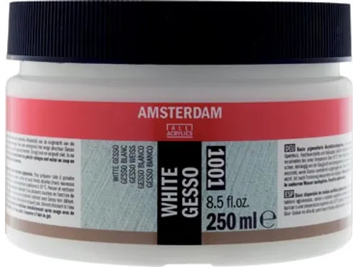 Witte Gesso, Fles Van 250 Ml