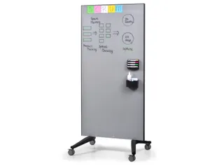 Mobiel Glasbord Grijs Magnetisch 90x175cm - 6