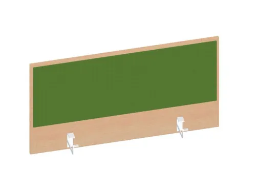 baliepaneel,v. bureau,aanbouw achter,B 1000mm,NE-esdoorn,BN7048-groen