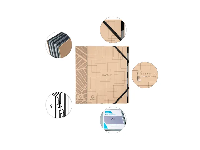 Sorteermap Harmonika 9 Indel A4 ETERNECO