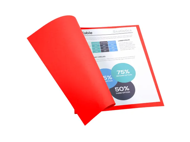 100 dossiermappen FOREVER 250 100%gerecycleerd 24x32cm Rood
