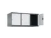 opzetkast,v. locker,3vak.,vak B 400mm,HxBxD 500x1200x500mm,vleugeldeur