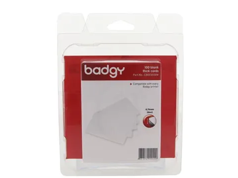 100 blanco, dikke kaarten voor Badgy 100/Badgy 200