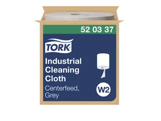 Reinigingsdoek Tork Industrial W1/2/3 nonwoven 390vel grijs 520337 - 1