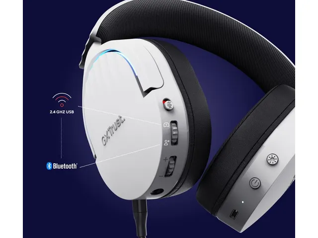 GXT 491W Fayzo Gaming Headset dual draadloos Wit