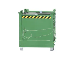klapbodemcontainer,HxLxB 1445x1040x1845mm,2m³,hijsogen,vorksloffen - 1