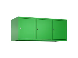 opzetkast,v. locker,3vak.,vak B 400mm,HxBxD 500x1200x500mm - 2