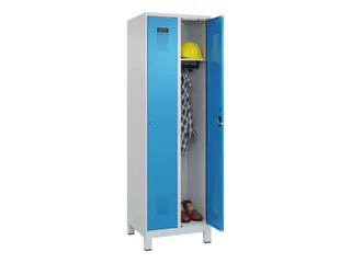 locker,HxBxD 1950x600x500mm,2vak,vak B 300mm,cil.-slot,voeten - 1