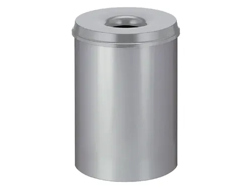 Papierbak met vlamdover Vepabins 30 liter grijs