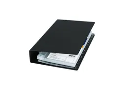 Visitekaartringband Sigel VZ300 200 kaarten 90x58mm kunststof zwart