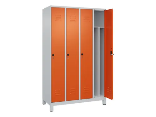 locker voor scheiding van kleding,HxBxD 1950x1200x500mm,4vak