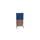 scheidingswand,HxB 1545x800mm,NT-cherry,BN6016-blauw