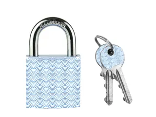 Hangslot Masterlock 30mm golven motief met 2 sleutels - 2