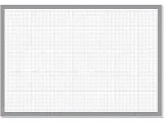 Bureauonderlegger Sigel wit geruit 59,5x41cm, 80 grams papier, 30 vel, - 2