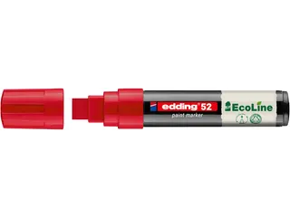 Paintmarker edding 52 EcoLine op waterbasis 4-15mm rood - 1