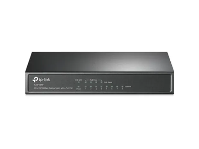 8-Poorts PoE Switch 4 PoE Ports