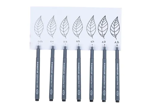Fineliner Staedtler Pigment 308 zwart 0.7mm