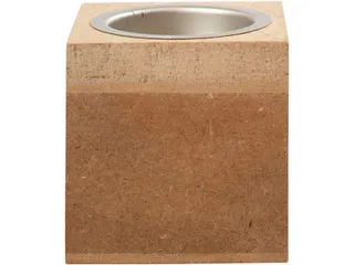 Waxinelichthouder Creativ Company 6x6x6cm MDF - 3
