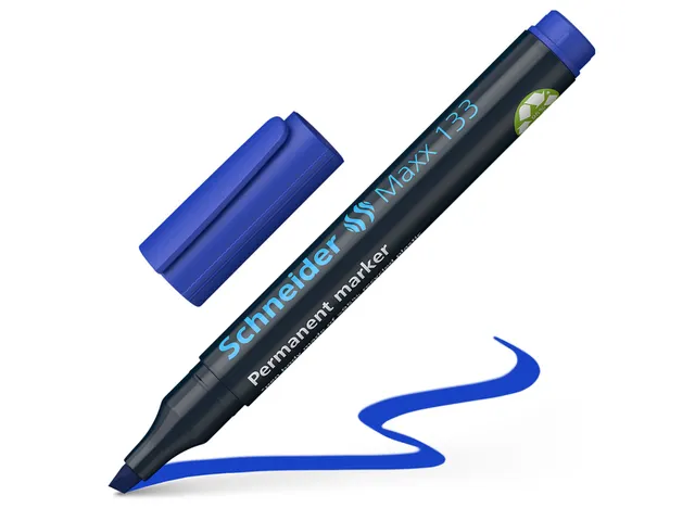 Marqueur permanent Schneider Maxx 133 biseauté 1-4mm bleu